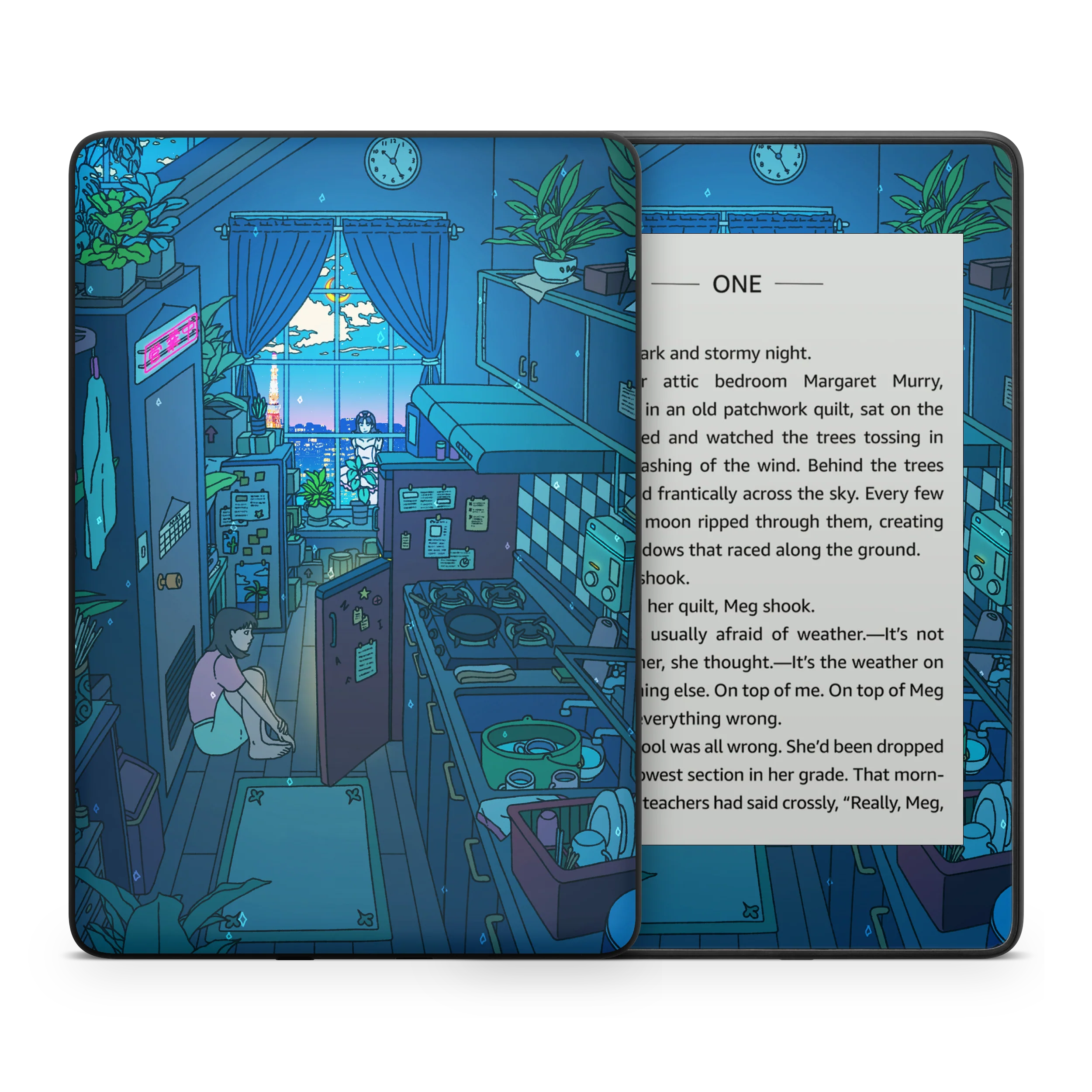 Perfect Blue Kindle Skin - Image 6