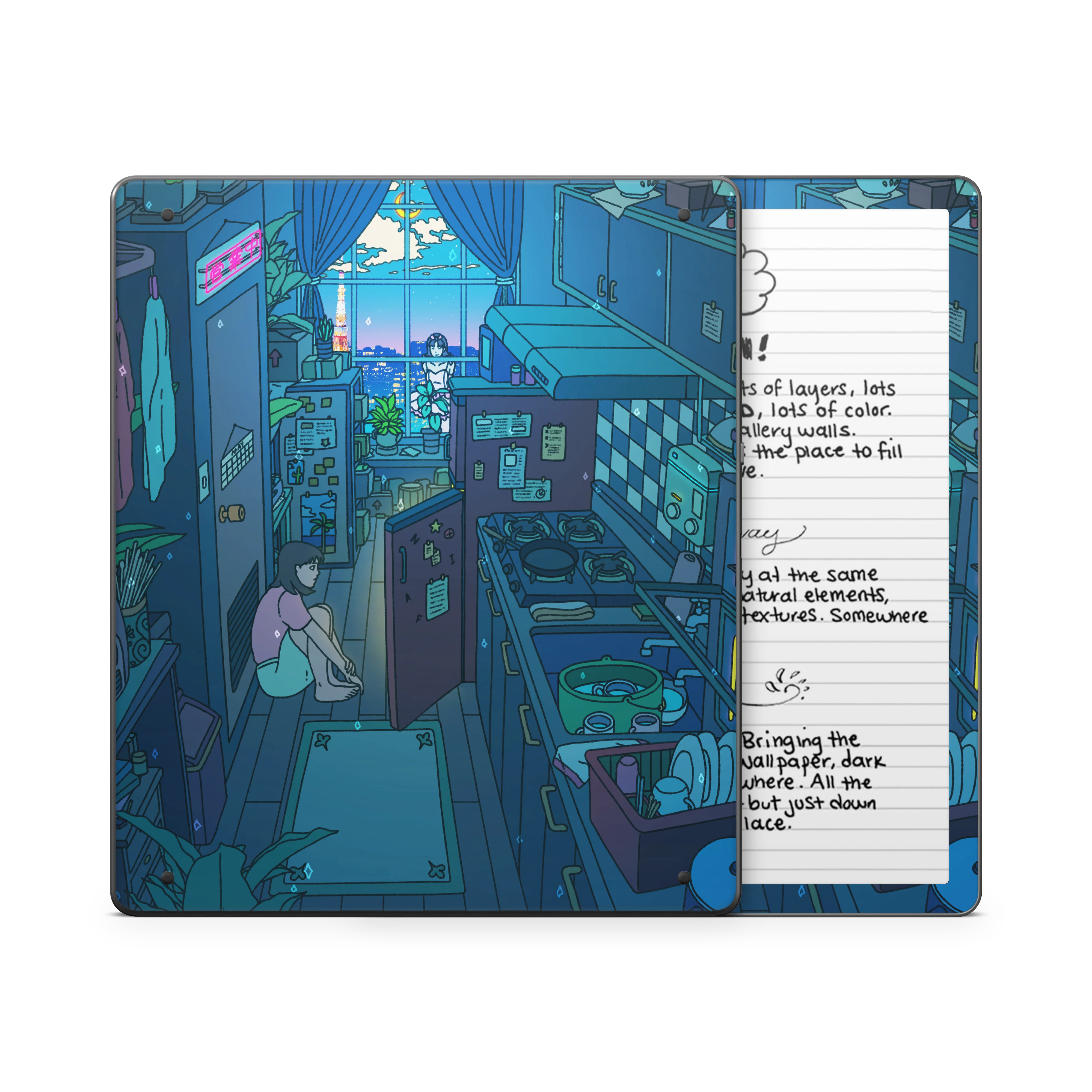 Perfect Blue Kindle Skin - Image 7