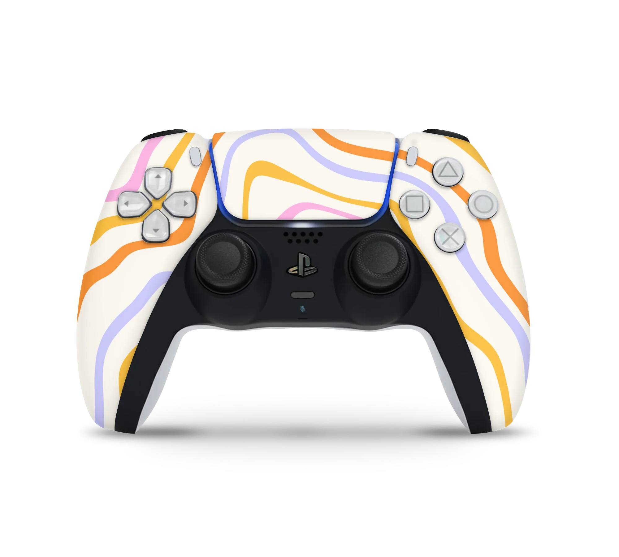 Playstation 5 Controller Skin Abstract Rainbow