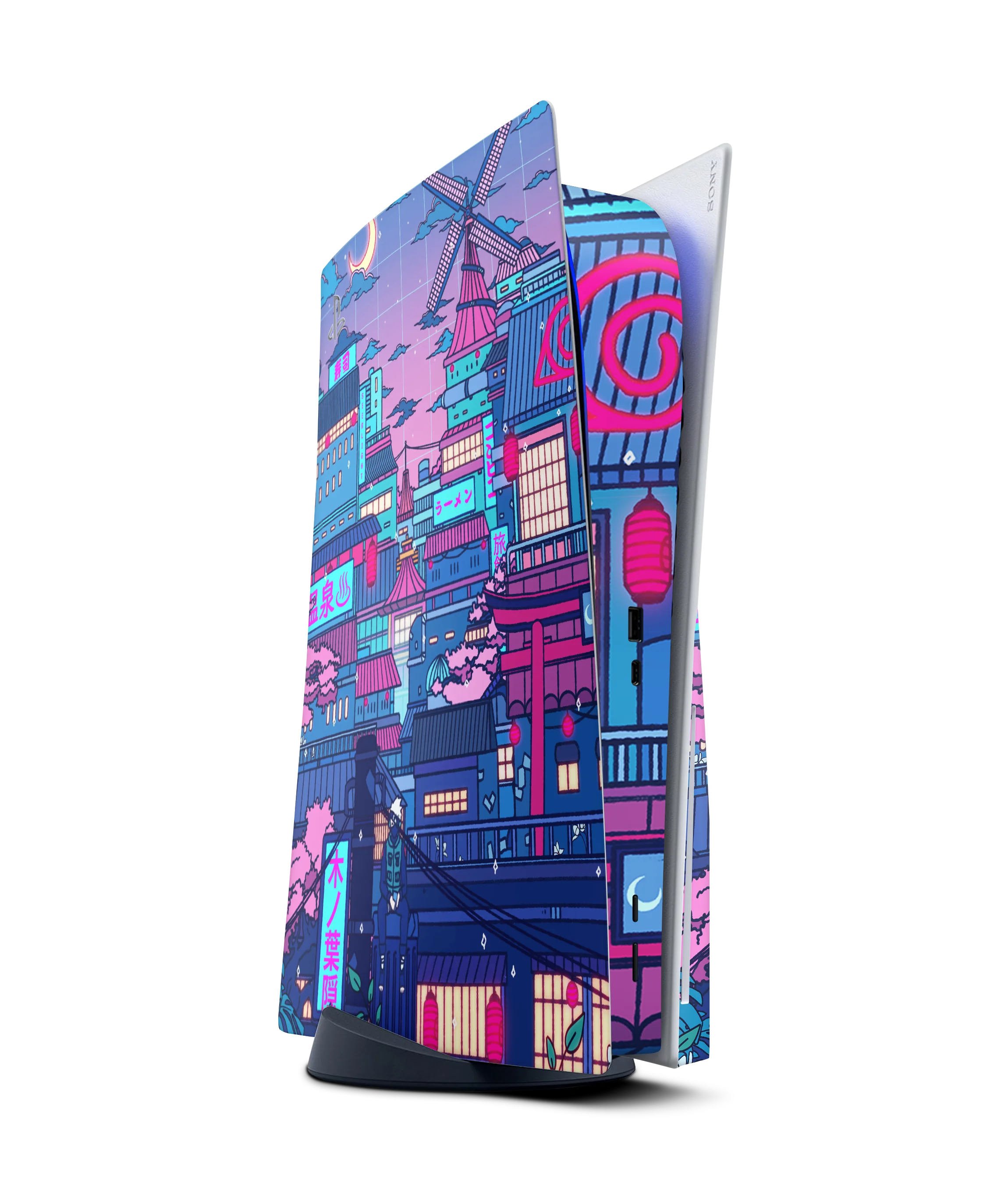 PlayStation 5 Disc Skin Cyberpunk Village