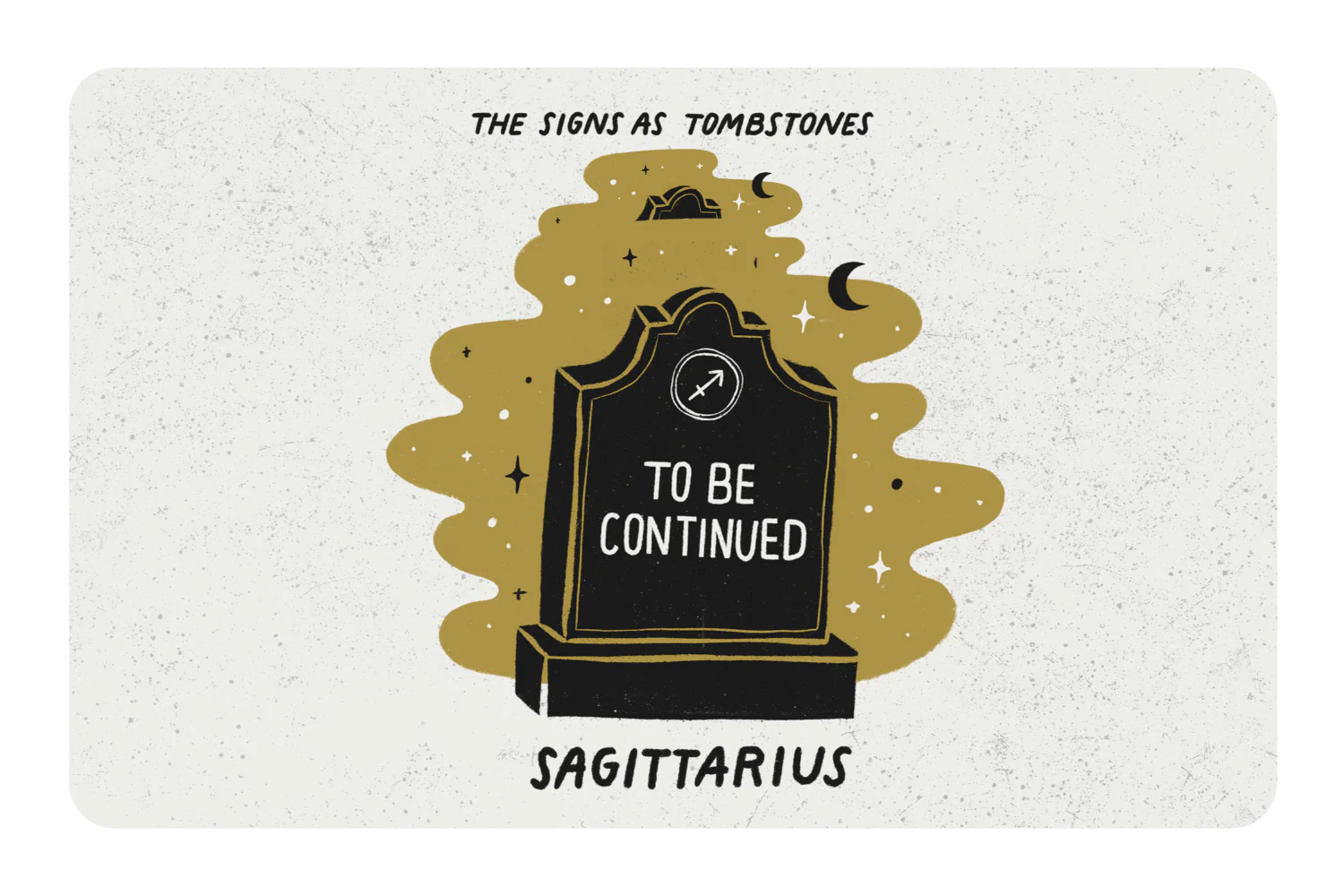 Sagittarius as a Tombstone
