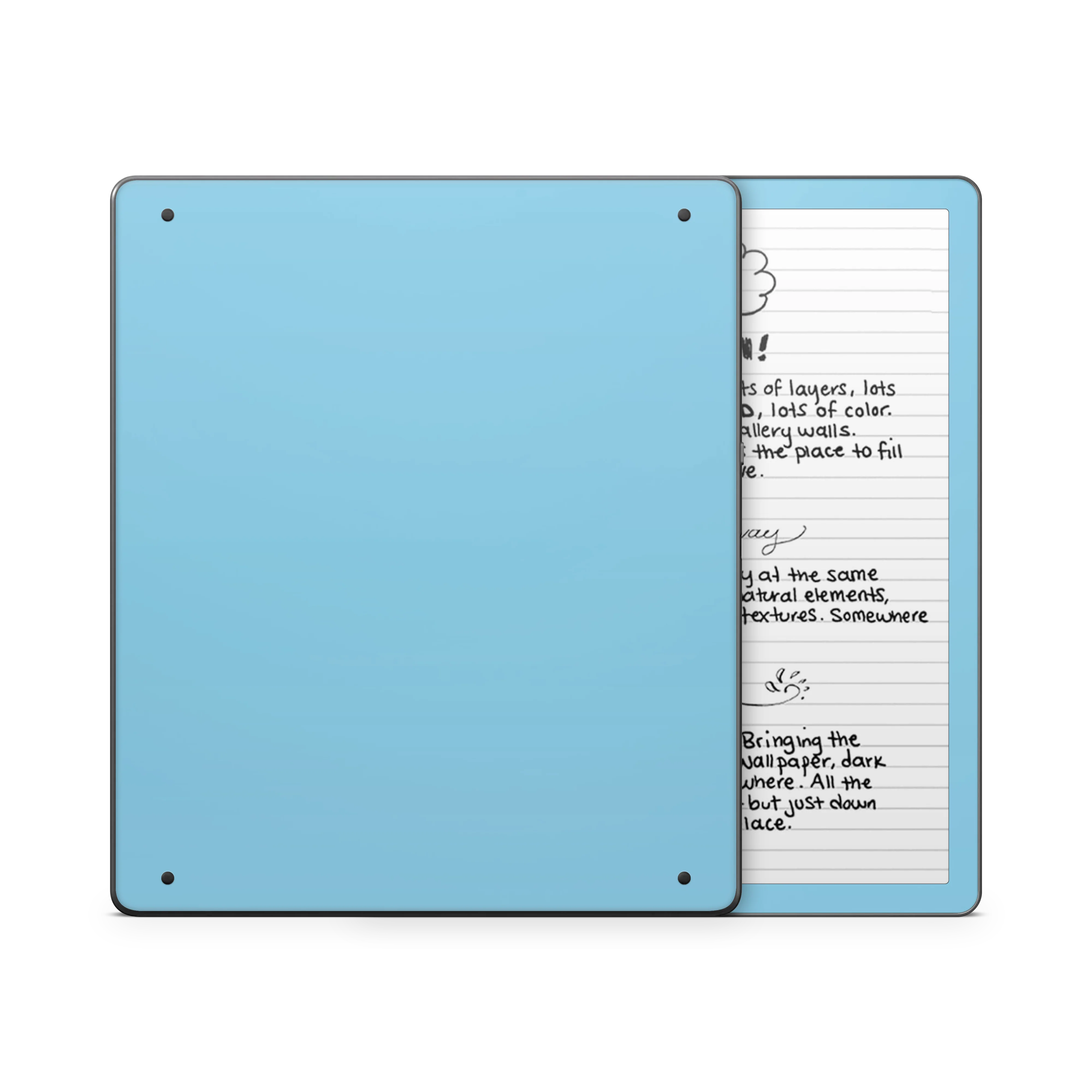 Sky Blue Kindle eReader Skin