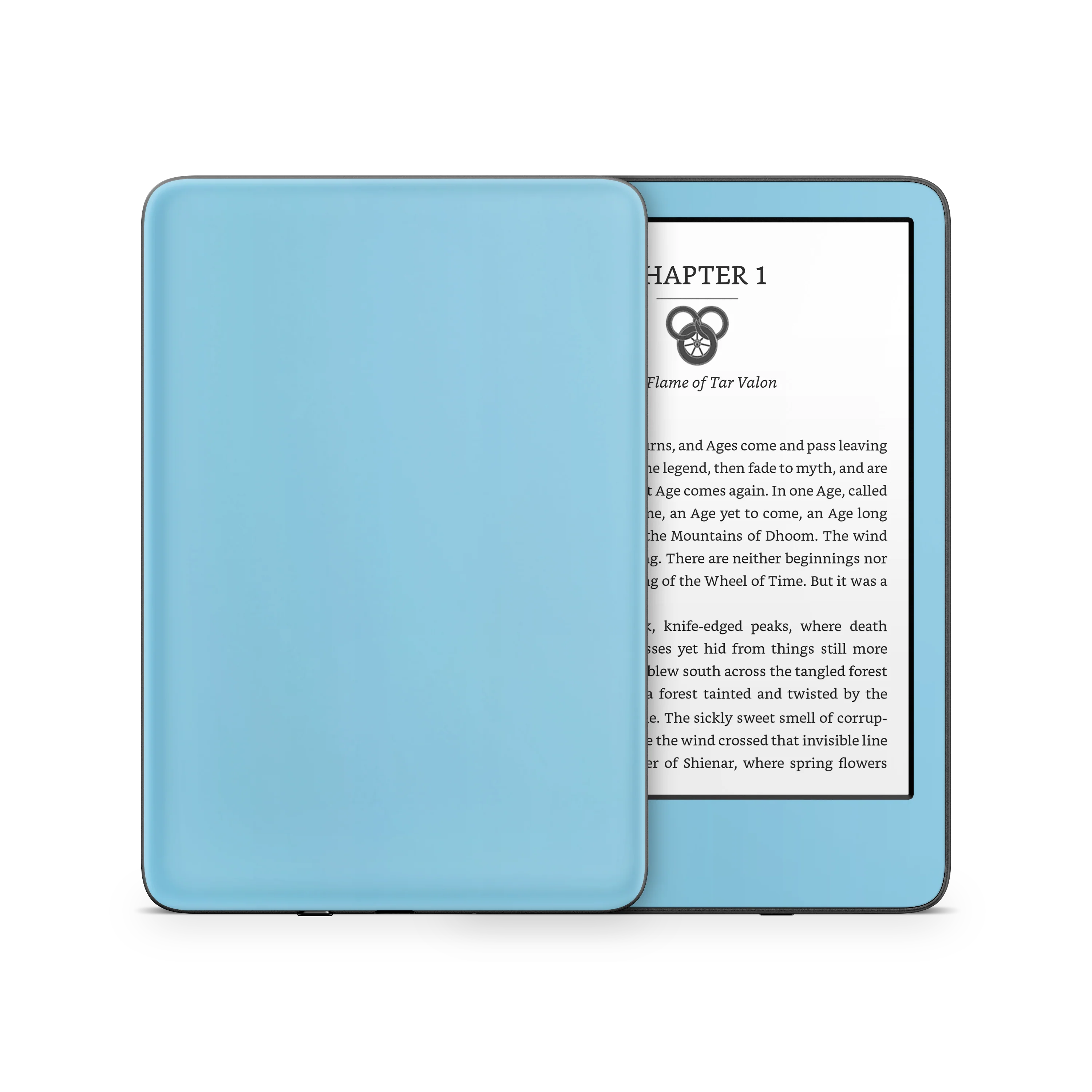 Sky Blue Kindle eReader Skin - Image 6