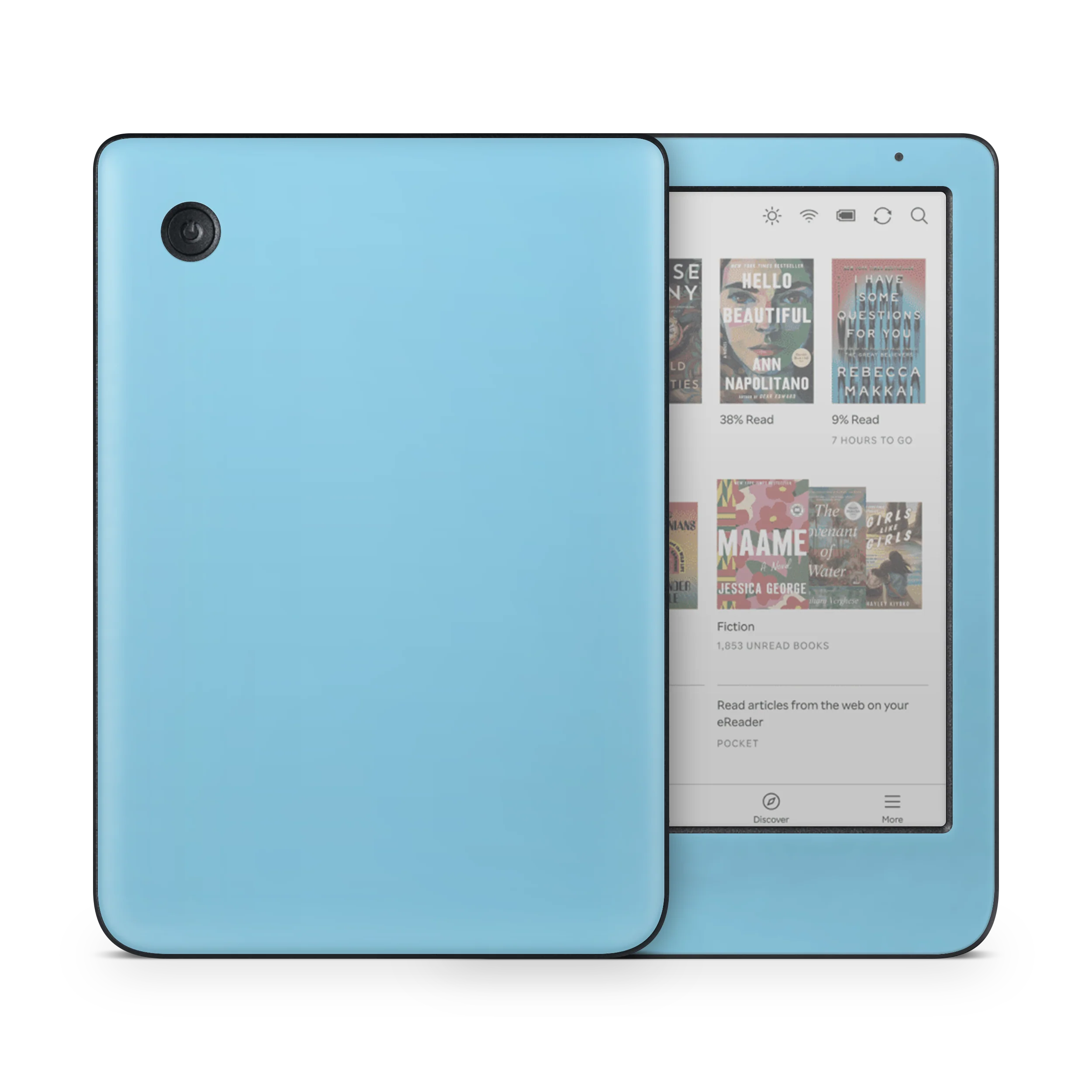 Sky Blue Kobo eReader Skin - Image 3