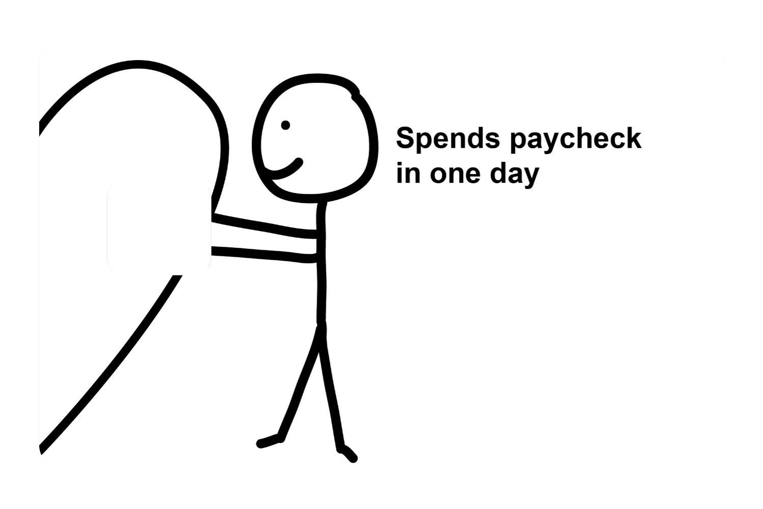 Spends paycheck in one day (Right) - Image 2