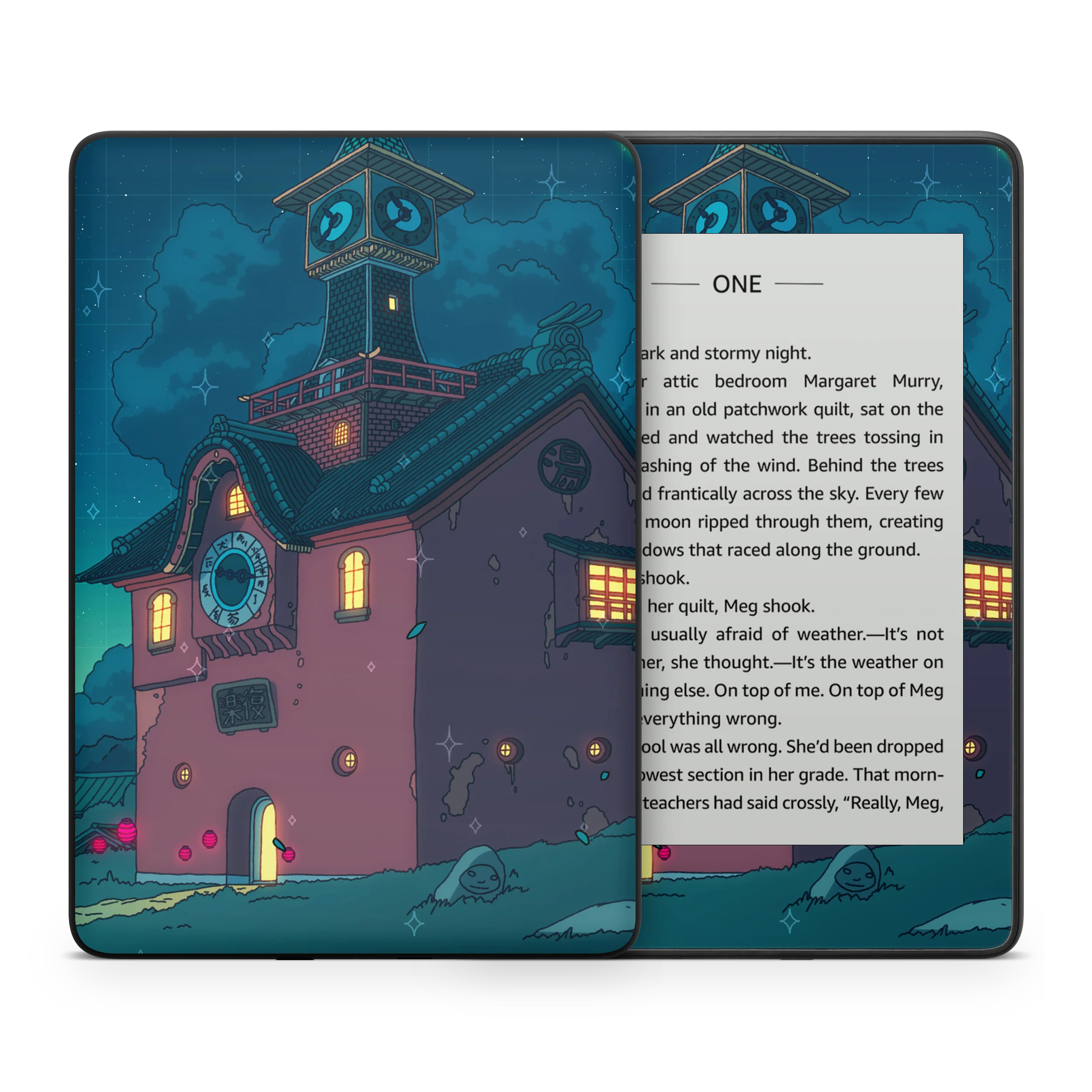 Spirited Entrace Night Kindle Skin - Image 6