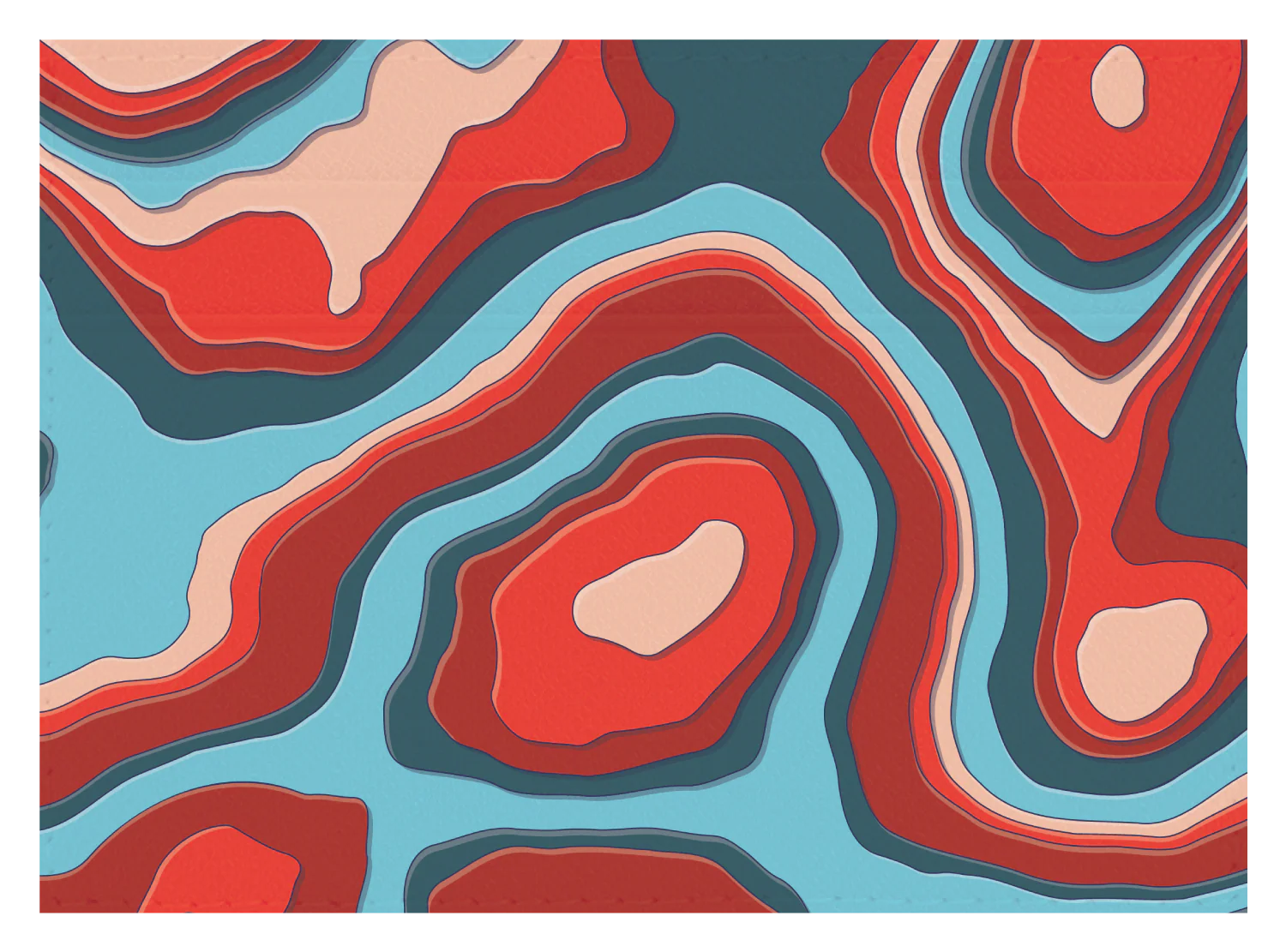 TopographyTeal and Red - Image 5