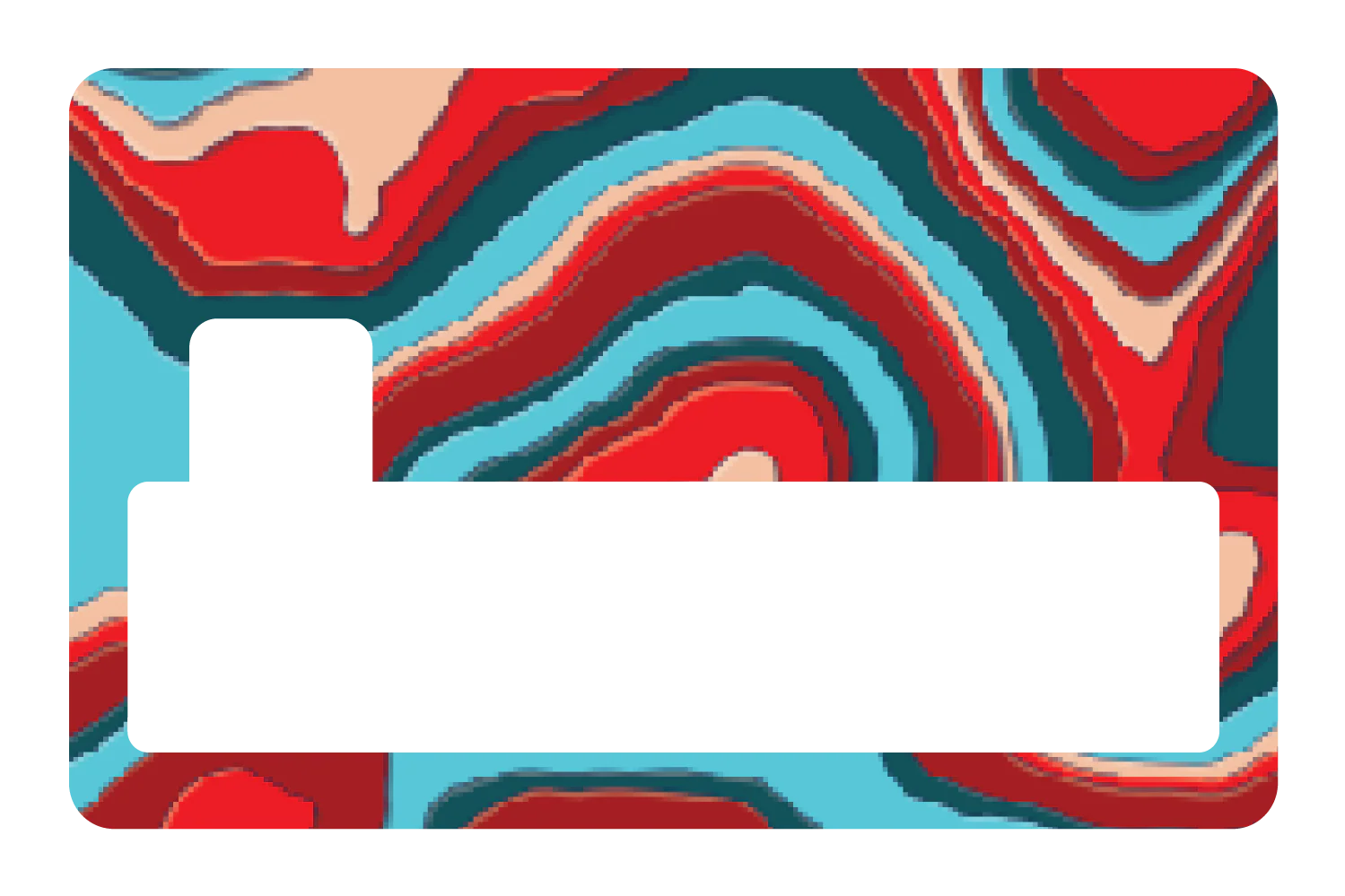 TopographyTeal and Red - Image 4