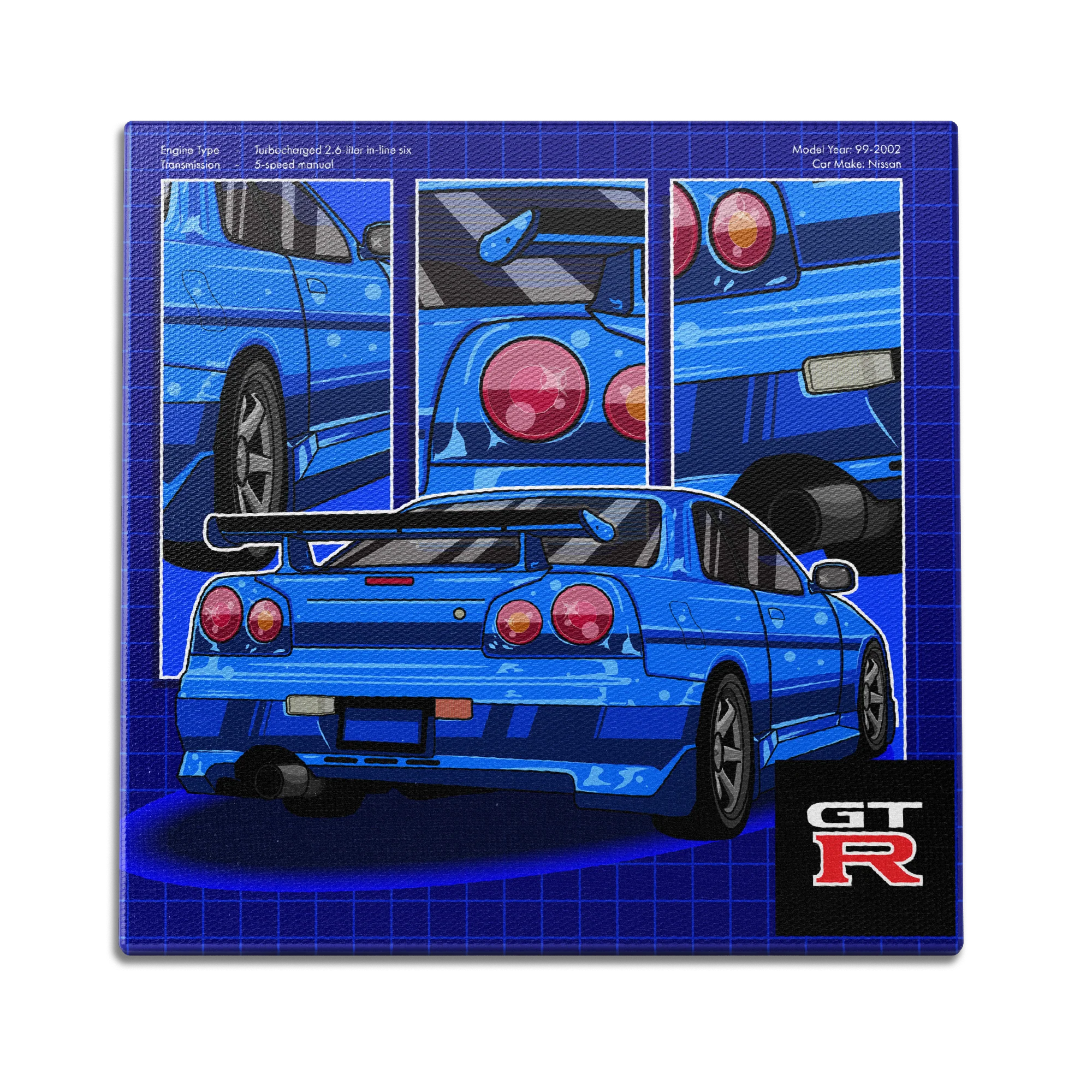 GTR 3 Panel Wall Art