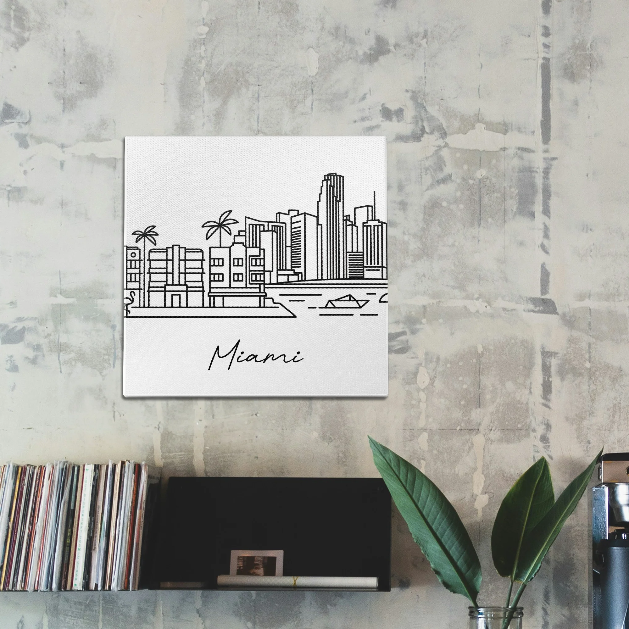 Skyline Miami Wall Art - Image 2