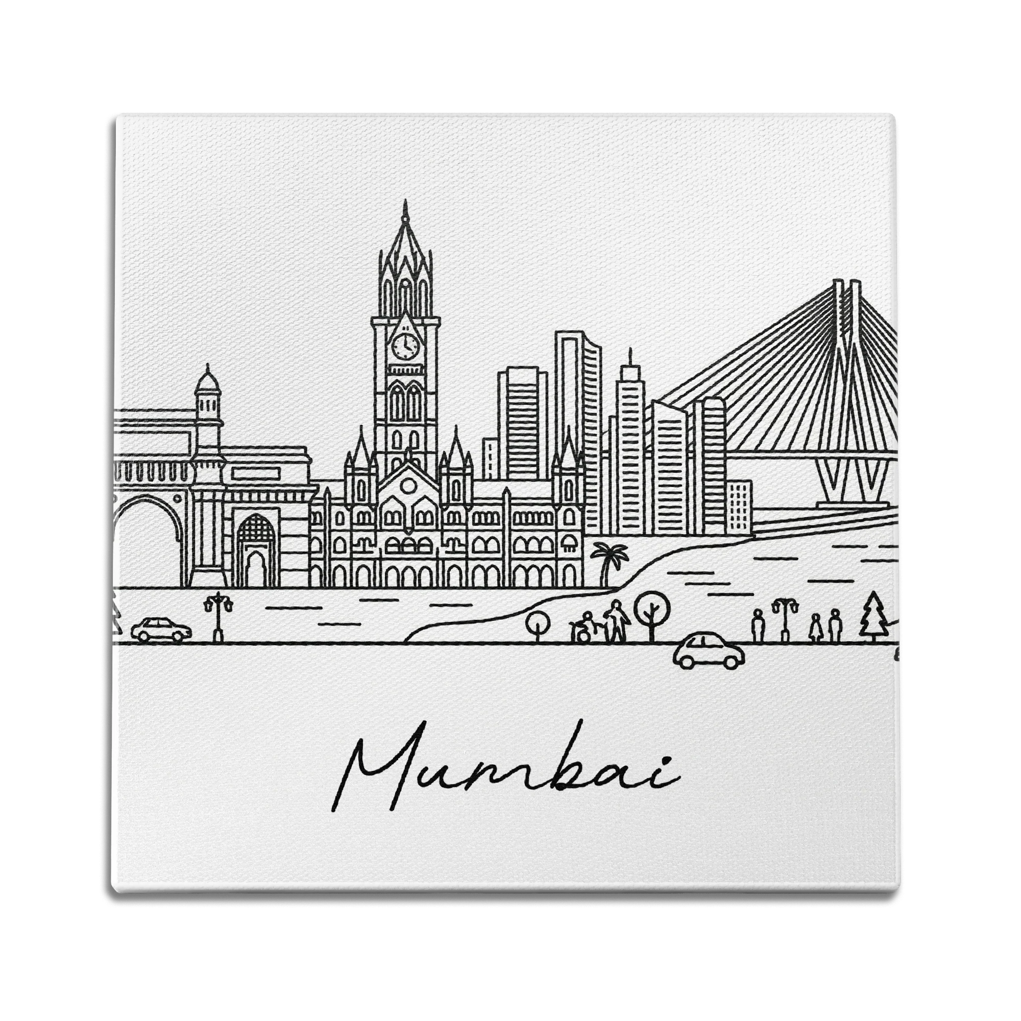 Skyline Mumbai Wall Art