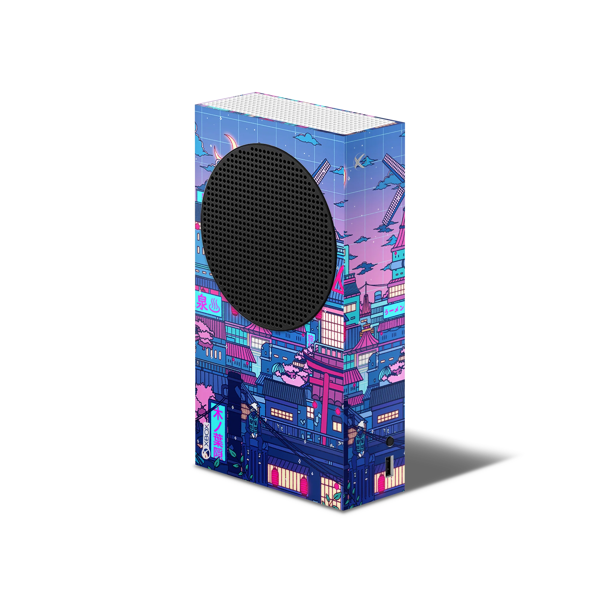 XBox Series S Skin Cyberpunk Village