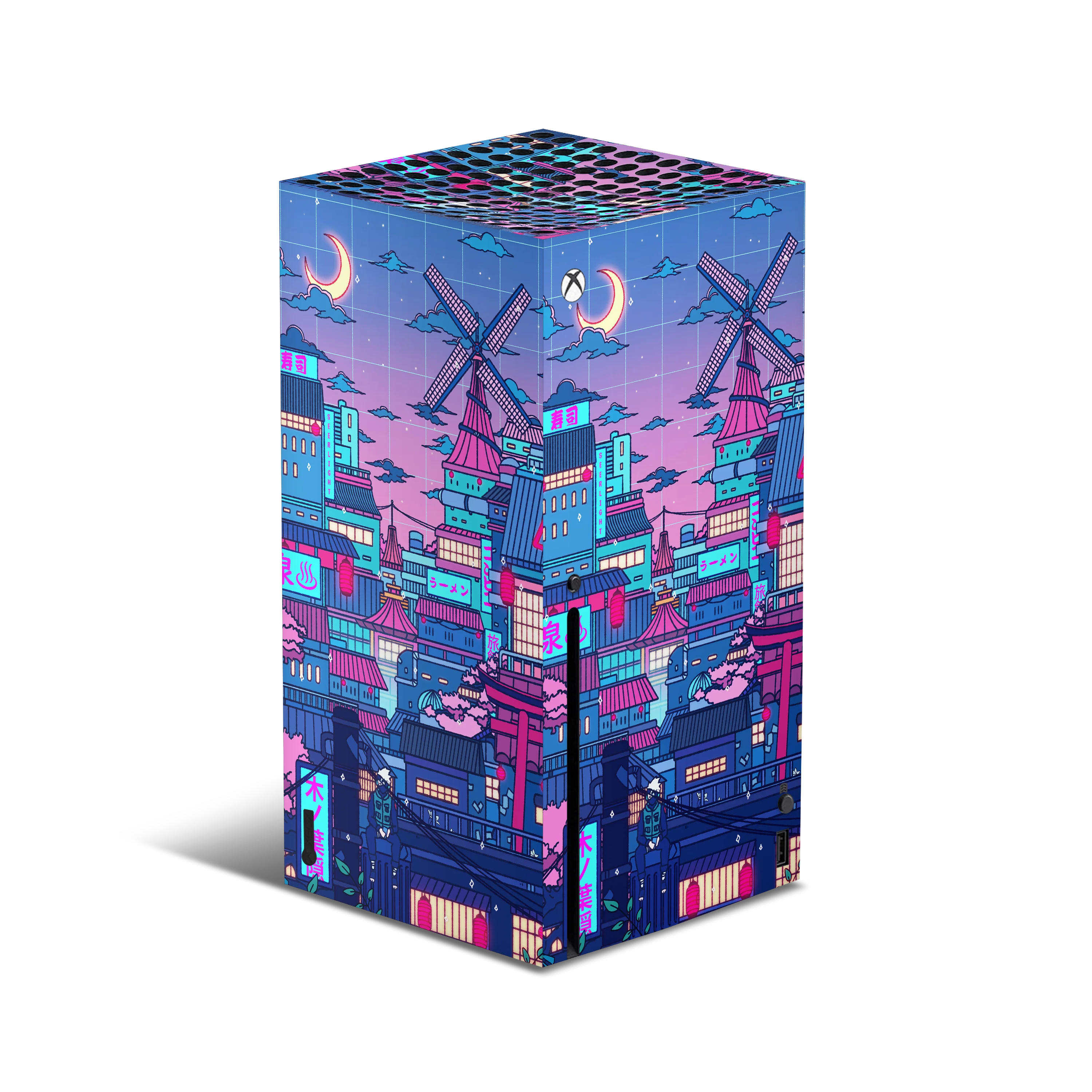 XBox Series X Skin Cyberpunk Village