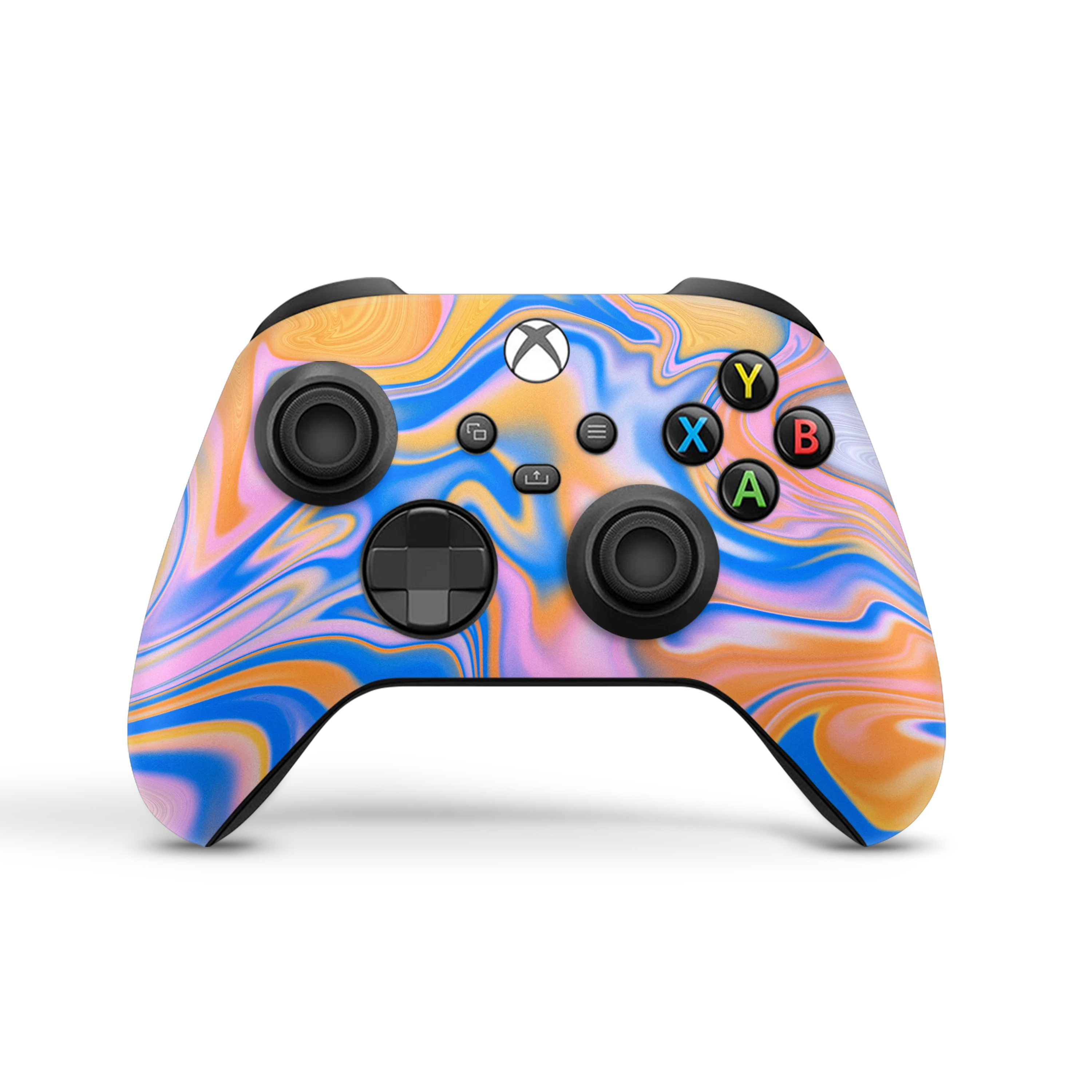 XBox Series XS Controller Skin Blue Liquid